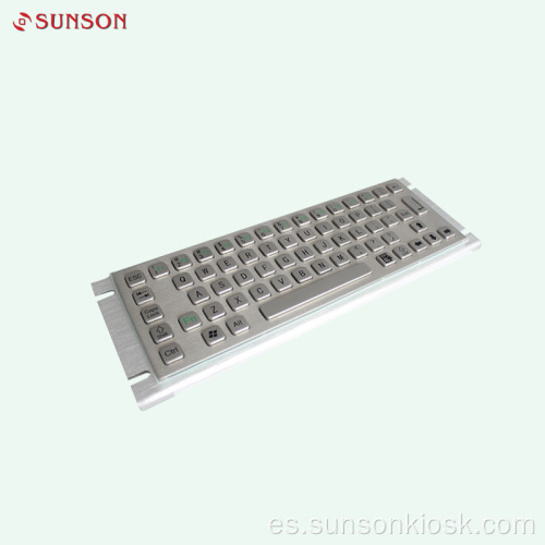 Teclado metálico industrial para quiosco de información